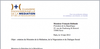 Un ministère de la médiation, de la négociation et du dialogue social …