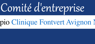 Convention avec le comité d’entreprise de la Clinique Fontvert