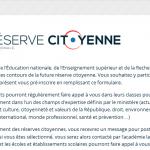 Réserve citoyenne et médiation