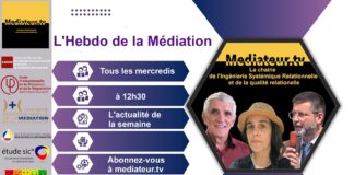 L’HEBDO DE LA MÉDIATION Semaine du 11 mars 2026